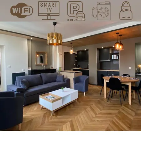 Apartment Superbe F3 Meuble , Hyper Centre, Fibre, Ideal Pro *